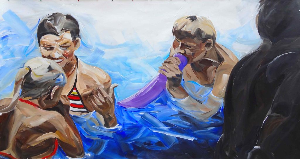 Schilderij Mossmanwater 1