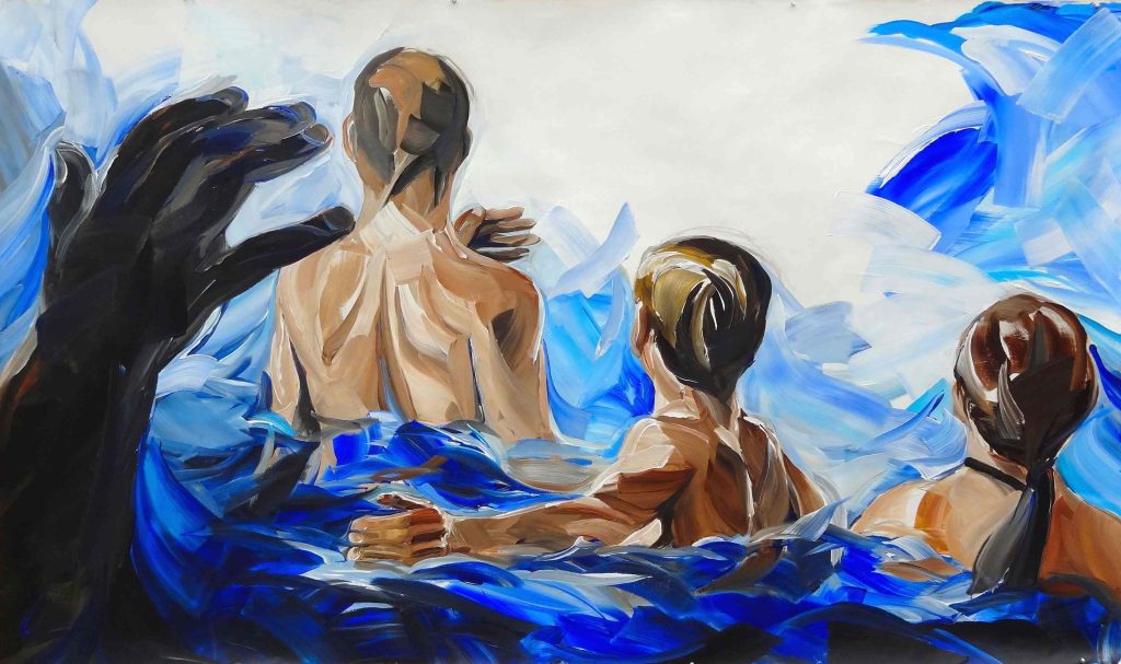 Schilderij Mossmanwater 2